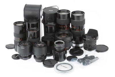 Lot 295 - A Selection of Tamron Adaptall Camera Lenses