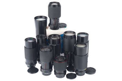 Lot 281 - A Selection of MD Mount Telephoto Lenses