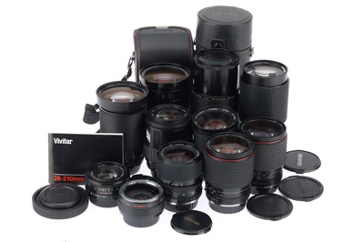 Lot 219 - A Selection of K-mount Lenses