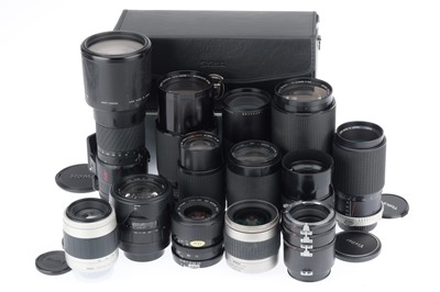 Lot 404 - A Selection of Camera Lenses