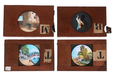 Lot 96 - Magic Lantern Slide, Complex Mechanical Dissolve Set