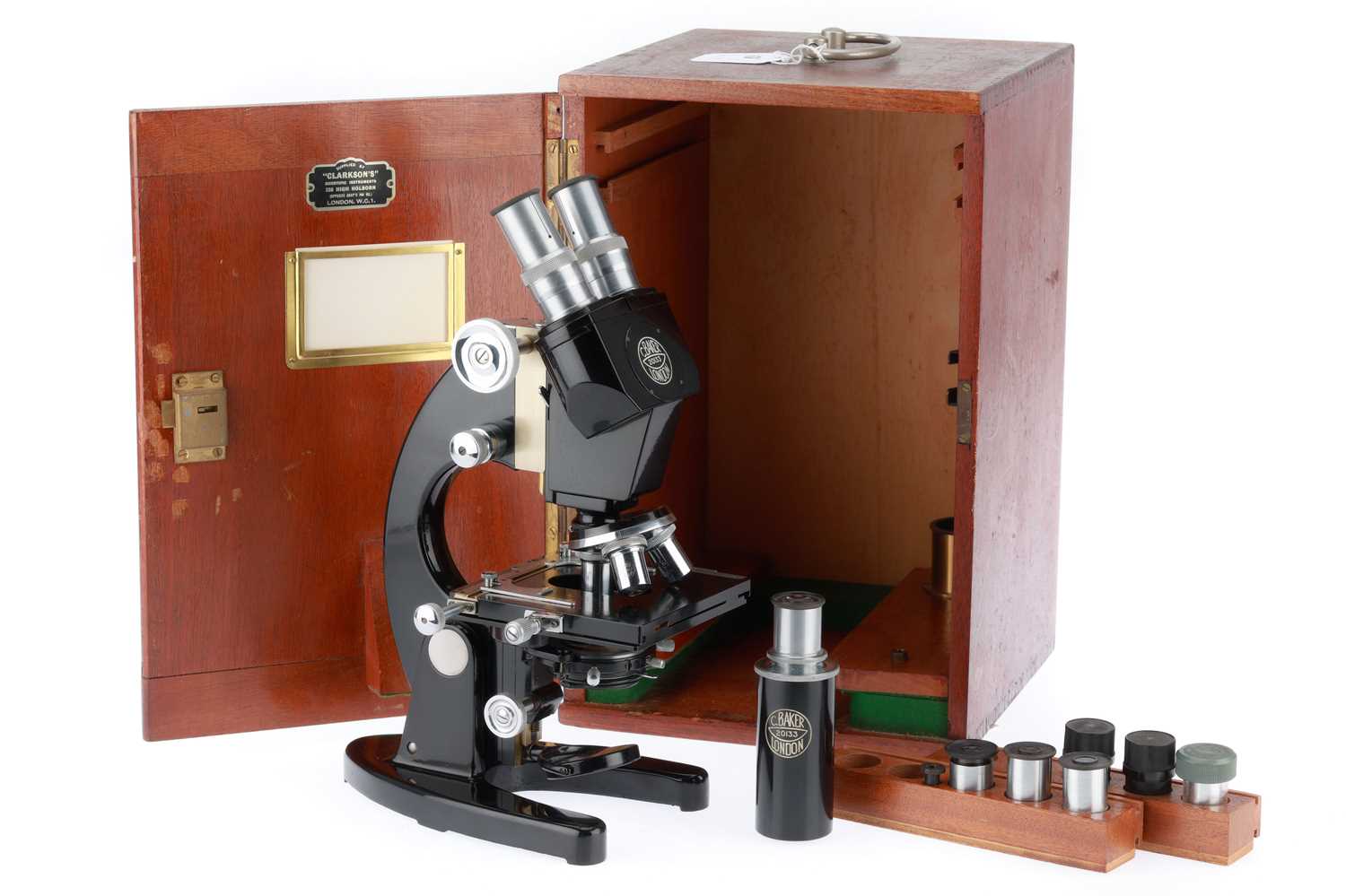 Baskerville Microscope Lot 427 - Classic Microscopy - Baker 3BQ