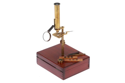 Lot 243 - A Small French Gould-Type Microscope