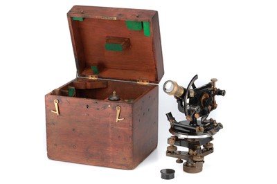 Lot 268 - A 19th-Century Oxidised Brass Everest-Pattern Theodolite