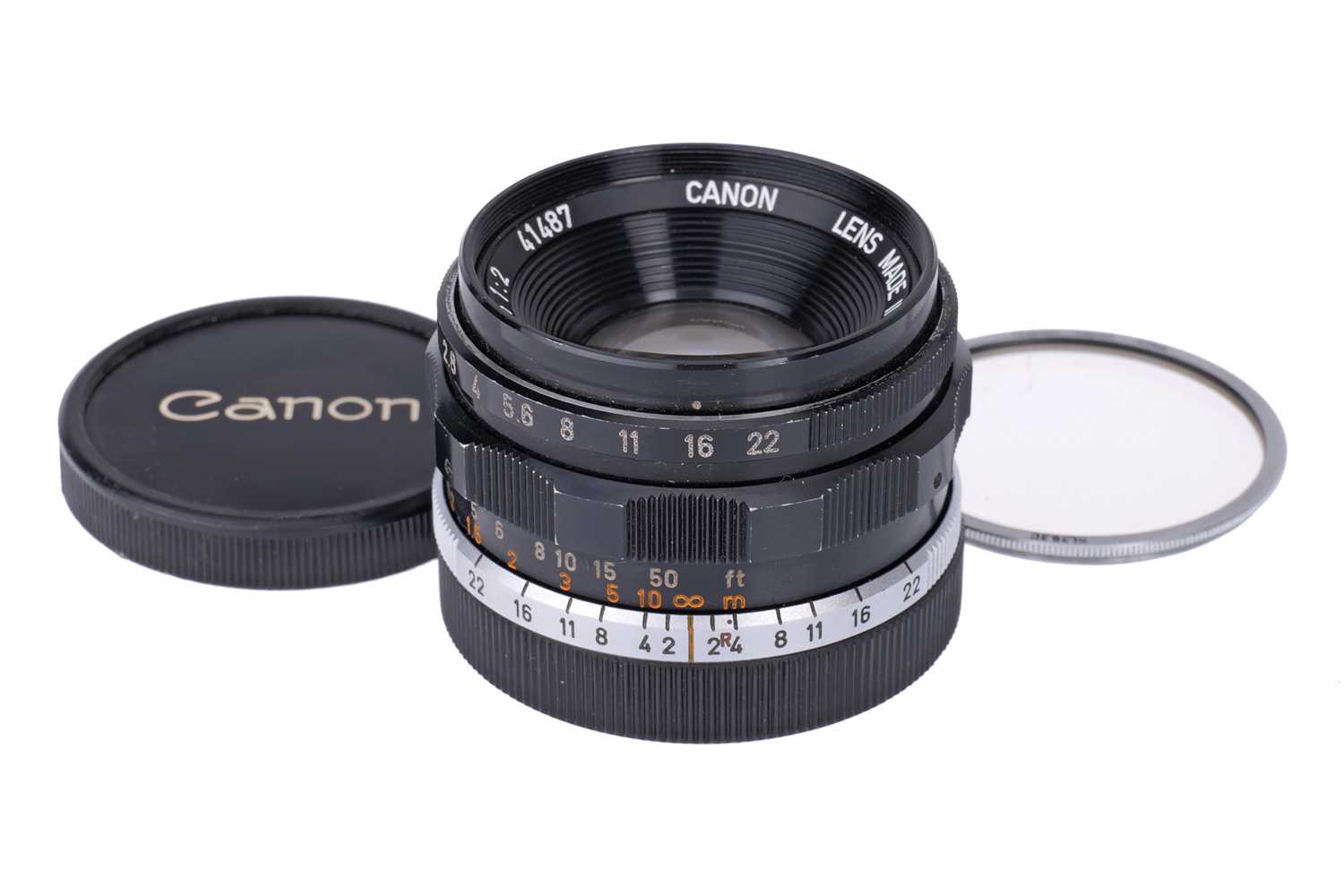 Lot 17 - A Canon 35mm f/2 LTM Camera Lens