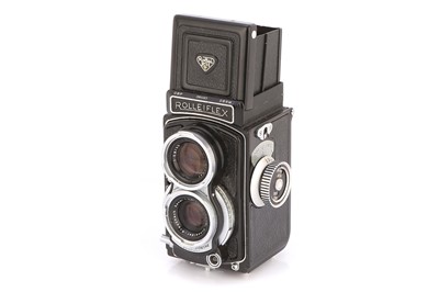 Lot 376 - A Rollei Rolleiflex 4x4 Post-War TLR Camera