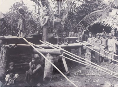 Lot 27 - Albumen Print, Malay Natives