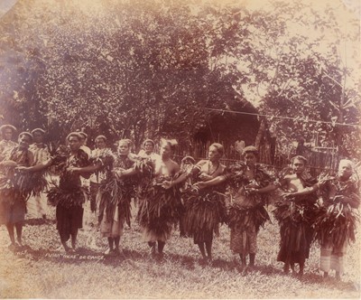 Lot 20 - Albumen Print, Fijian "Meke" or Dance, Fiji