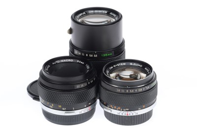 Lot 227 - A Group of Olympus Lenses