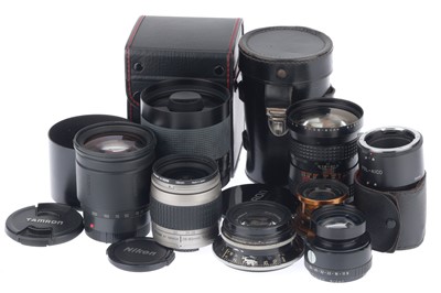 Lot 177 - A Group of Mixed Camera Lenses