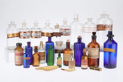 Lot 408 - Collection of 24 Chemist Bottles