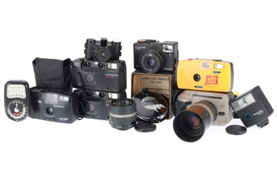 Lot 163 - A Selection of Compact Film Cameras