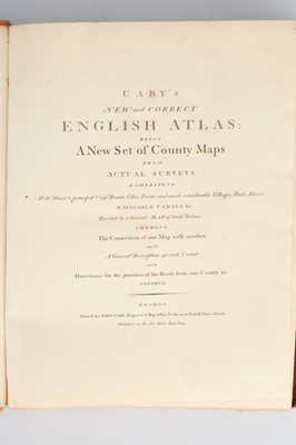 Lot 477 - John Cary, Cary's New and Correct English Atlas, 1793