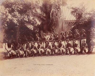 Lot 14 - Albumen Print, Fijian Armed Native Constabulary