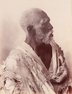 Lot 15 - Albumen Print, Large Portrait of East African Man