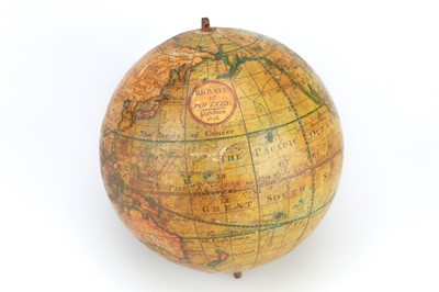 Lot 314 - 3-inch Pocket Globe In Fish Skin Case, R. B. Bate, 1818