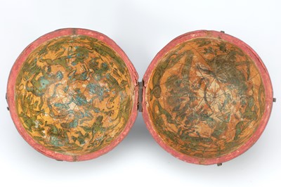 Lot 314 - 3-inch Pocket Globe In Fish Skin Case, R. B. Bate, 1818