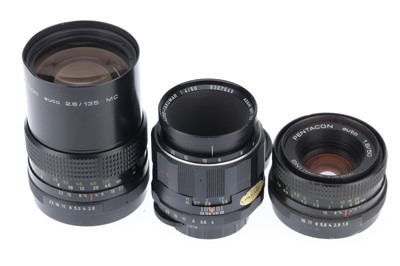 Lot 189 - A Group of M42 Prime Lenses