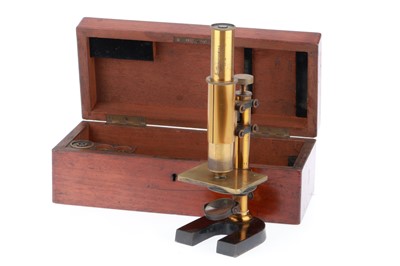 Lot 432 - A Leitz Wetzlar Brass Microscope