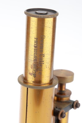 Lot 432 - A Leitz Wetzlar Brass Microscope