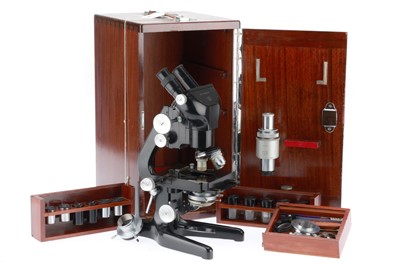 Lot 451 - Classic Microscopy, Watson Bactil Binocular Microscope