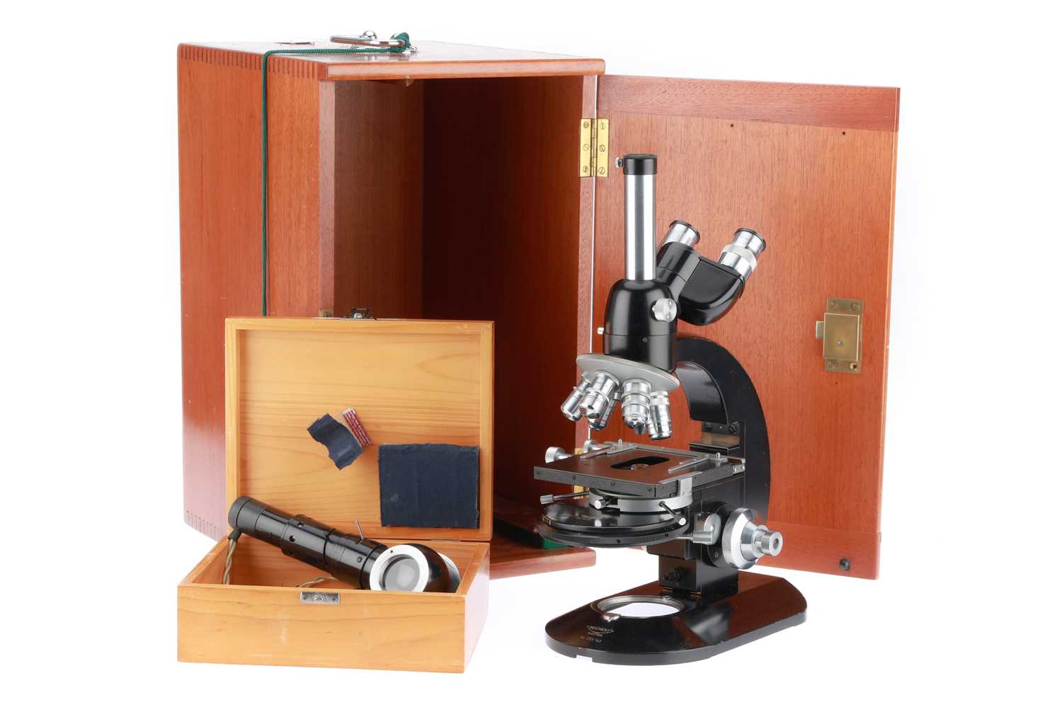 Lot 447 - Reichert Trinocular Microscope
