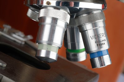 Lot 437 - 2 Large Binocular Microscope, Baker