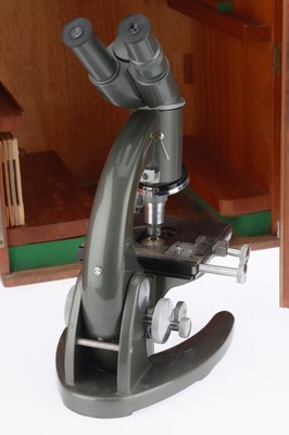 Lot 437 - 2 Large Binocular Microscope, Baker