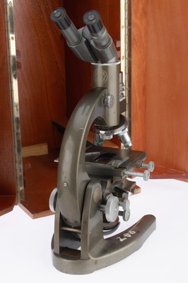 Lot 437 - 2 Large Binocular Microscope, Baker