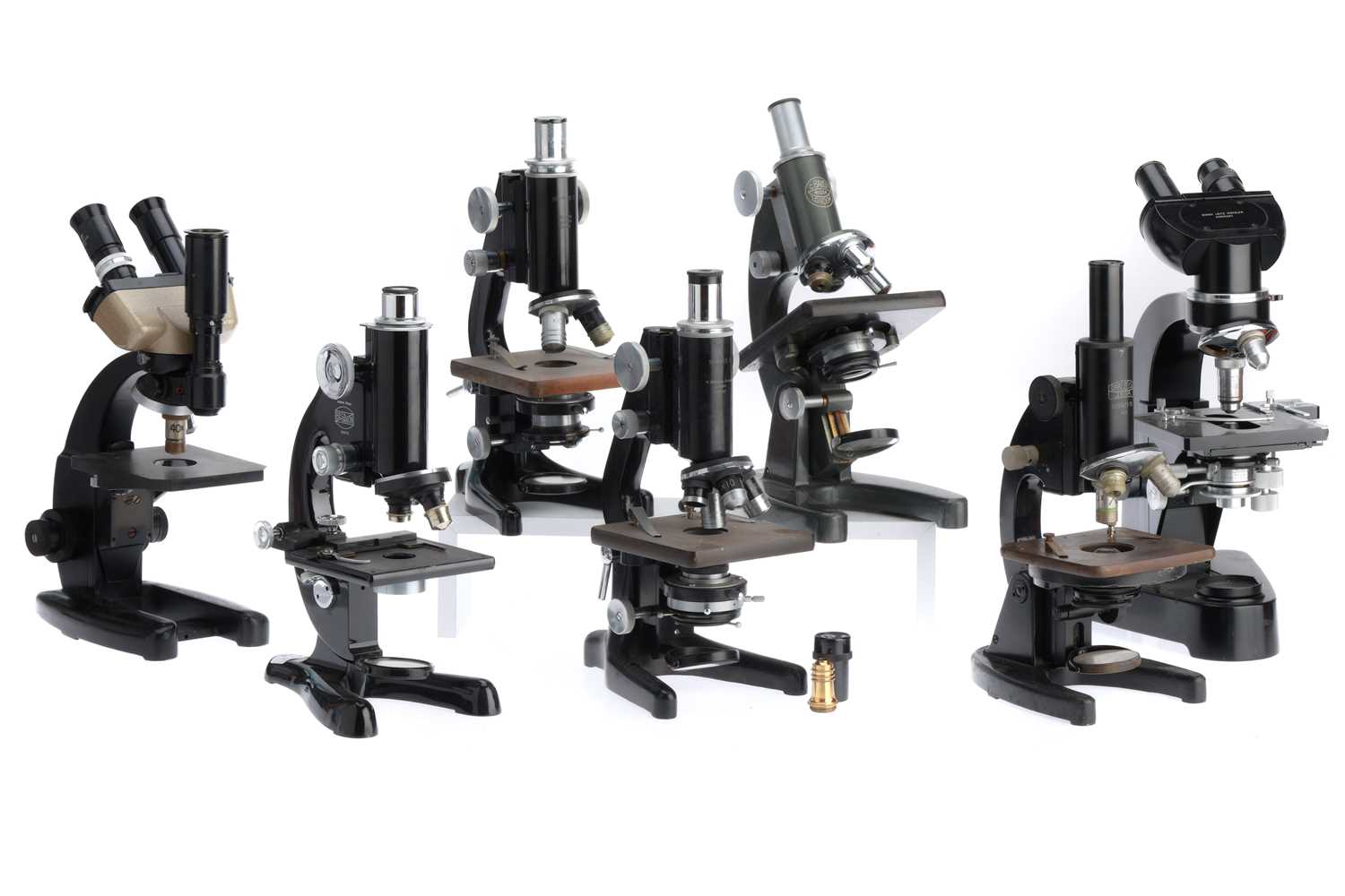 Lot 690 - Collection of Vintage Microscopes,