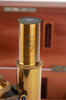 Lot 443 - Early Leitz Microscope