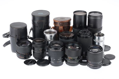 Lot 173 - A Selection of Camera Lenses