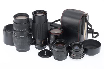 Lot 71 - A Selection of 35mm Camera Lenses