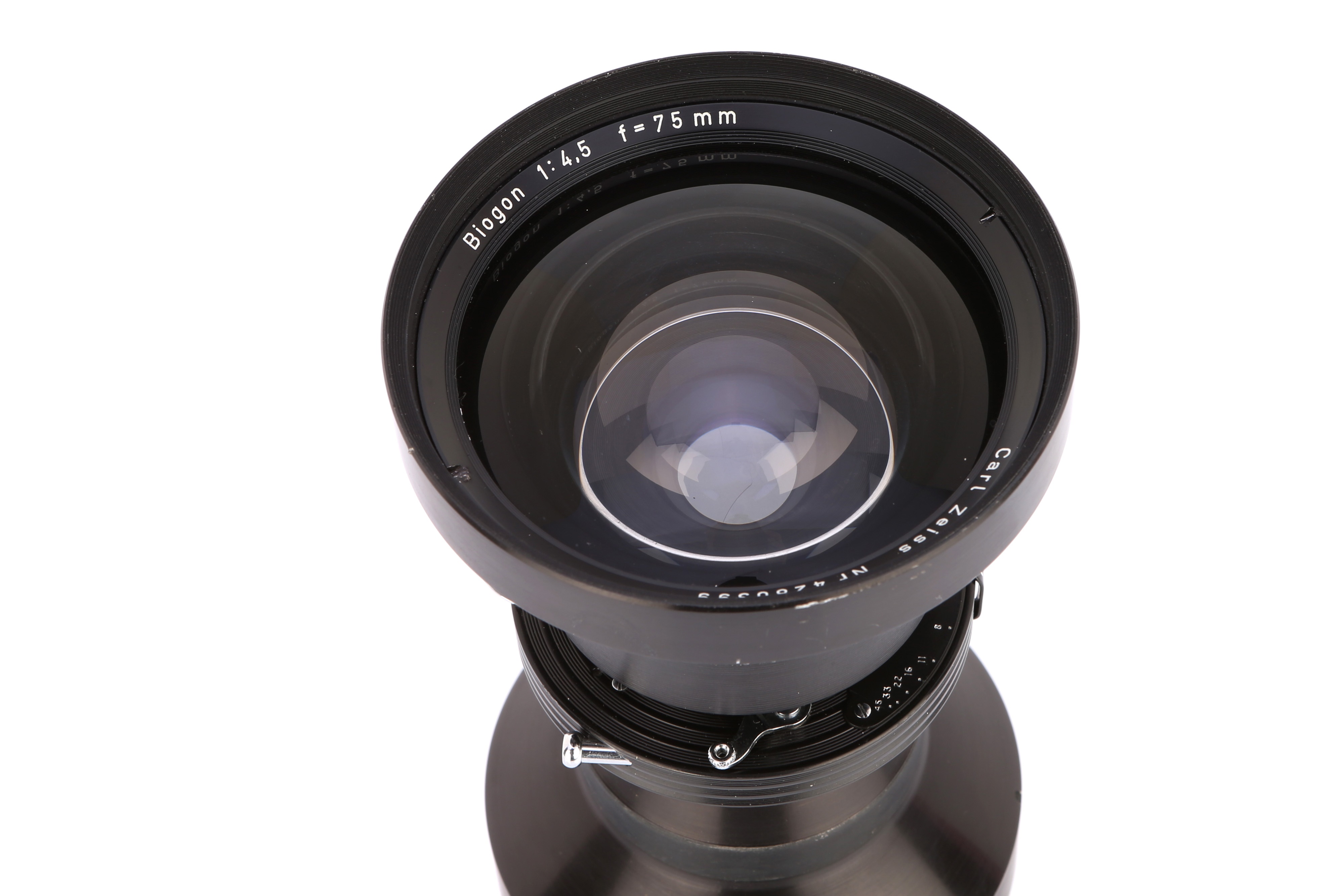 Carl Zeiss Biogon 75mm F/4.5 Lens #33946B5-