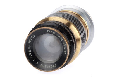 Lot 18 - A Leitz Wetzlar f/4 9cm Elmar Lens