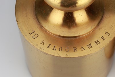 Lot 335 - 3 Brass Cylinder Weights