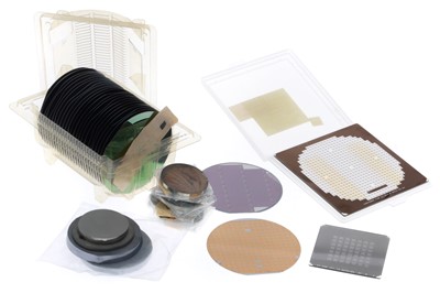 Lot 292 - An Important Collection of Early English Silicon Microchip Wafers