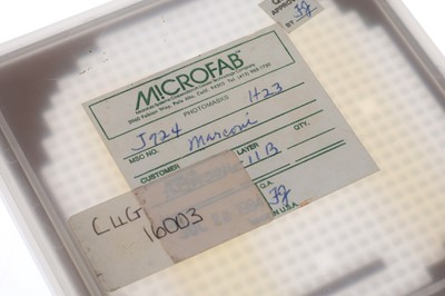 Lot 292 - An Important Collection of Early English Silicon Microchip Wafers