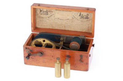 Lot 689 - A Victorian Electromedical Shock Machine