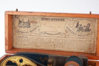 Lot 689 - A Victorian Electromedical Shock Machine