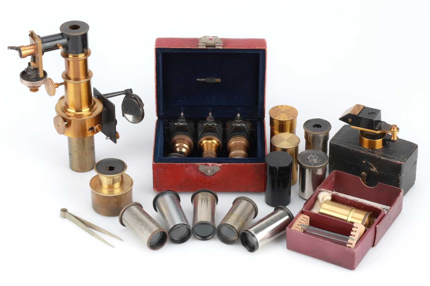Lot 252 - Collection of Microscope Accessories,
