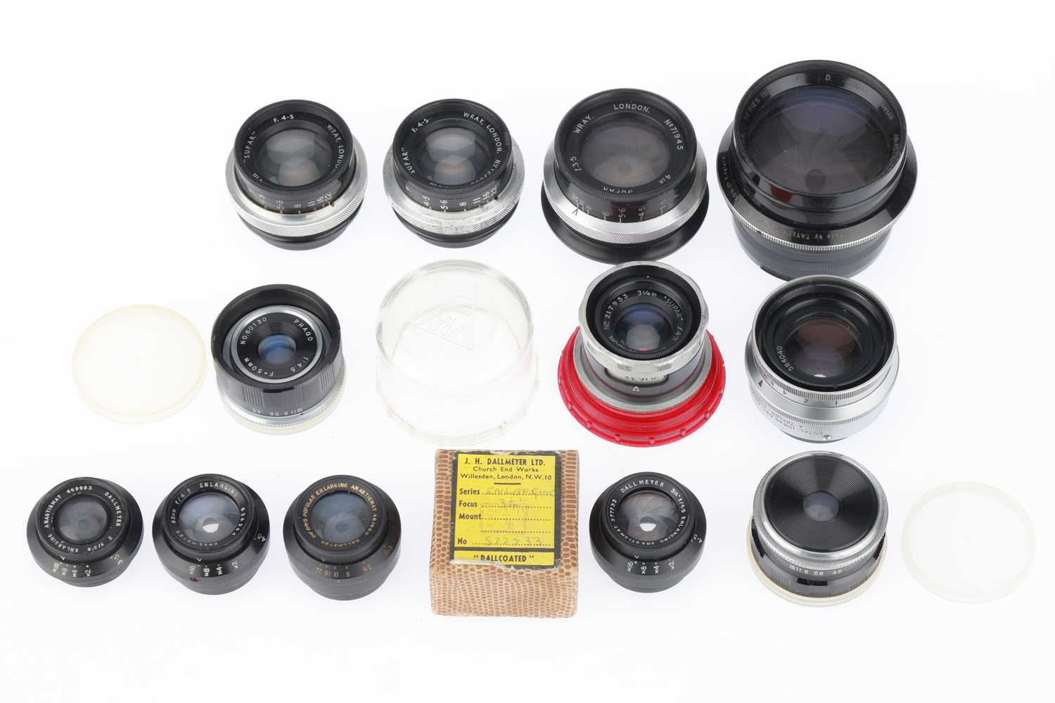 Lot 396 - A Selection of English Enlarging Lenses