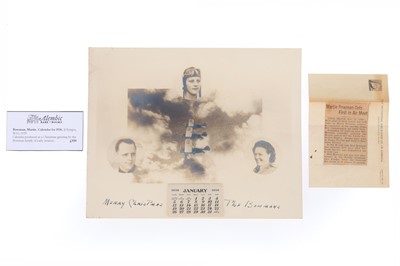 Lot 39 - Bowman, Martie. Calendar for 1936