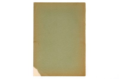 Lot 473 - Wick, Frances G. & Louise S. McDowell, A Preliminary Study of the Luminescence of the Uranyl Salts under Cathode Ray Excitation
