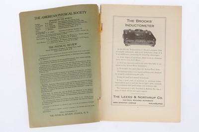 Lot 473 - Wick, Frances G. & Louise S. McDowell, A Preliminary Study of the Luminescence of the Uranyl Salts under Cathode Ray Excitation