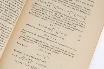 Lot 473 - Wick, Frances G. & Louise S. McDowell, A Preliminary Study of the Luminescence of the Uranyl Salts under Cathode Ray Excitation