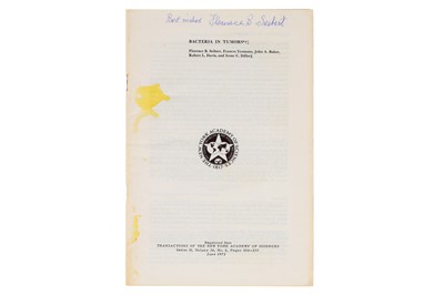 Lot 465 - Seibert, Florence B. Bacteria in Tumors