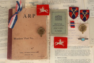 Lot 127 - Essex County Constabulary Archive of ARP Reports Book, & Documents
