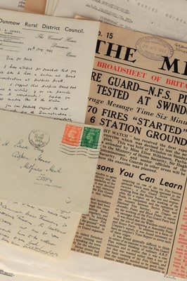Lot 127 - Essex County Constabulary Archive of ARP Reports Book, & Documents