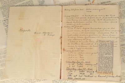 Lot 127 - Essex County Constabulary Archive of ARP Reports Book, & Documents